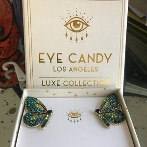 Butterfly earrings by eye candy los angeles